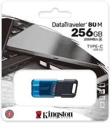  1 Kingston DataTraveler 80 256GB USB3.2 Type-C Flash Drive memory