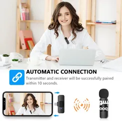  10 مايك تسجيل من براند بويا الأصلي لهواتف الايفون Boya BY-V1 For IOS Iphone Mic