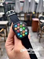  3 ساعة T800 Ultra سير اسود وبرتقالي