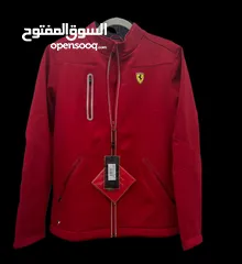  1 Authentic Ferrari Red Rain Jacket (Sale Tag Attached) - Size M
