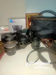  4 كانون كاميرا D 800+عدسة كانون 24mm+عدسة كانون 10ـ22mm+عدسة الكاميرا18ـ55