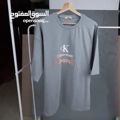  4 تيشرت Calvin Klein بوليفار أوفر سايز قطن 100%