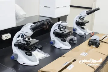  6 للبيع ميكروسكوب OPTIKA B-292PLi أصلي من إيطاليا – جديد تمامًا مع جميع ملحقاته