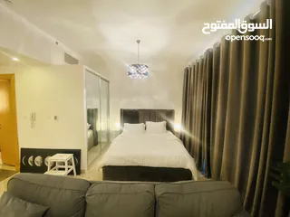  6 ستوديو 411 فاخر بإطلالة مفروش بدماك بوليفارد العبدلي Furnished studio at Abdali Boulevard DAMAC