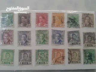  1 مجموعة طوابع عراقية ملكية قديمة   سعر المجموعة 5 دنانير