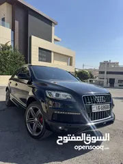  6 Audi Q7 S line 2015 بحاله الوكاله ممشى قليل