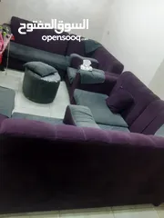  3 طقم كورنر تفصيل خشب قرط سويد بحاله  ممتازة