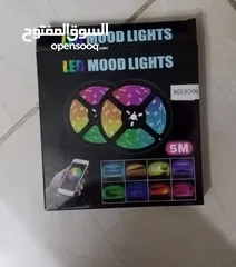  8 حبل ليد اضائه usb كل الالوان تحكم ريموت و تطبيق على الموبايل RGB LIGHT ضوء زينه ديكور مناسبات اناره