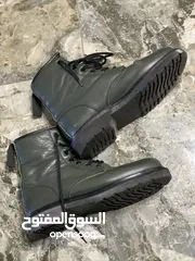  2 حذاء جلد طبيعي داخل فرو - مقاس 38 بحالة ممتازة