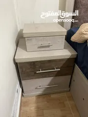  3 تخت لامينيت صندوق مع جك + كمدينتين