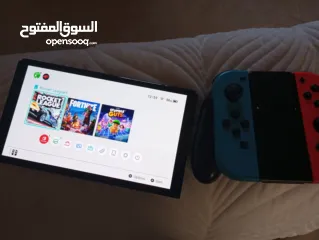  6 نينتندو سويتش Oled بحالة ممتازة Nintendo switch Oled