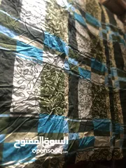  4 لحاف صوف   اصلي لسرير  مزوج  جديد  للبيع بداعي الحاجه