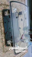  3 طاوله سفره زجاج مكونه من 6كراسي  طاوله ضيافه زجاج مكونه من طاولتين زجاج