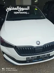  1 سكودا سكالا لون ابيض ترخيص 2020  فحص نخب