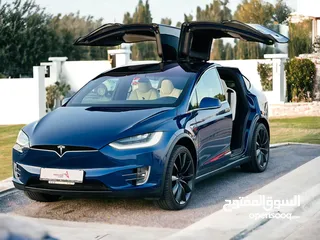  4 AED 3600 PM  TESLA MODEL X 2020  UNDER WARRANTY  GCC  FIRST OWNER  Full Service History