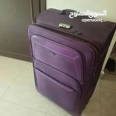  2 شنتة سفر جر لون بنفسجي غامق حجم كبير