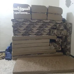  6 جلسه عربيه لصالون او غرفه ضيوف خمسه بأربعه لون بني ملوكي