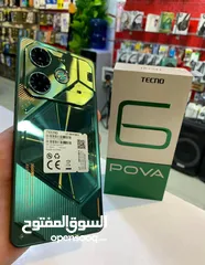 3 مستعمل ايام pova 6 رام 16 و 24 جيجا 256 أغراضة والكرتونه الأصلية مكفول بالشركة متوفر توصيل