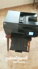  6 طابعة اسود مع سكانر وفاكس وحبر ويرلس لاسلكي 120 شيقل فقط