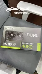  1 Asus geforce rtx 4060 8Gb جديد ما مفتوح