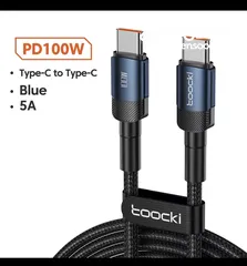  3 Original Baseus Cables 100W - Toocki Cables 100W - Xiaomi Cables 120W