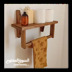  3 علاقات ملابس ،علاقات خشبية ،يدوية