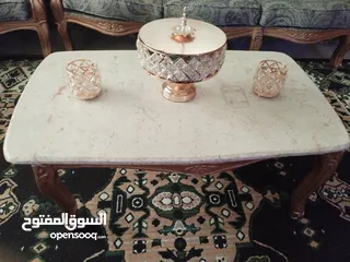 6 كنب حفر خشب زان صناعة مصرية لغرف الضيوف