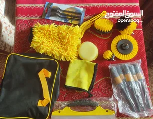  6 شنتة أدوات تنظيف للسيارة 18 أداة