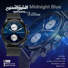  1 TITAN Midnight blue stainless steel 2 Years Warranty