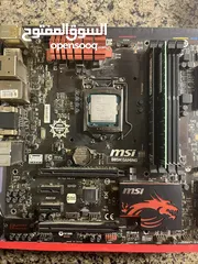  11 قطع كمبيوتر CPU Intel Core i5 4th Generation - Motherboard B85M GAMING - Ram 8&4 DDR3