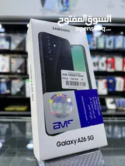  6 جديد Samsung A26 5G رام 12 و 16  جيجا 256  مكفول سنة هدية كفر ولزقة وشاحن الاصلي متوفر توصيل