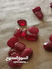  16 حجر من النوادر فخم أخضر كريم خام طبيعي