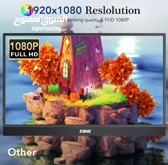  9 كومك  KUMK شاشة العاب محمولة 15 انش 1080P FHD HDR IPS