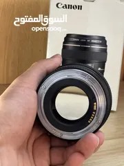  3 عدسة 85mm f1.8 canon ولا خدش في حاله جيدة جذًا لممتازة