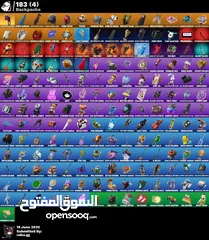  4 حساب فورت نايت اكثر من 100 سكن و متوفر بدل