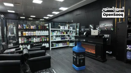  7 اكبر صالون رجالي بعجمان للبيع