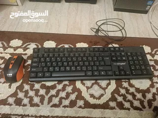  5 جهاز ديل مكتبي نضيف جدا جدا ممتاز للألعاب والدراسة مع شاشة 19 إنش وكيبورد وماوس لاسلكي