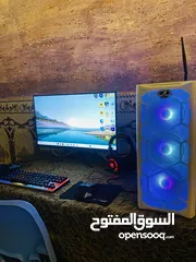  3 Pc مع شاشه Acer27 بوصه  شاشه كيمنك وسماعات ومواوس وكيبورد تجميعه كامله المواصفات ب الصور