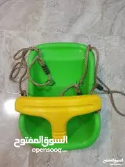  3 مرجيحة اطفال  حبال  تعليق   كرسي طائر  مع مسند  ممسك و حزام   امان  بيبي مرجوحه مرجيحه