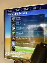  10 أكسبوكس 360 نظيف جدا مهكر مع 250 لعبة و ايدتين جداد فقط