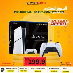  1 Ps5 slim 1 tb digital edition with 1 extra controller