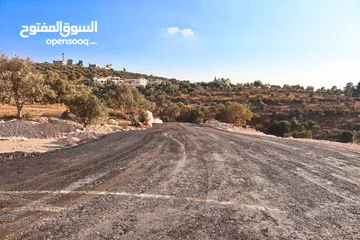  7 الأردن-عمان الغربيه - بدرالجديدة -الكاشف ارض مميزه للبيع 1200م باطلاله غربيه عاليه وجميله جدا