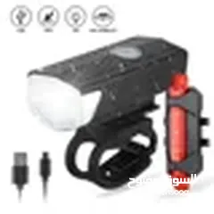  9 Ensemble d'éclairage LED aste USB pour vélo, lampe de poche pour vélo de route VTT, lampe de sauna a