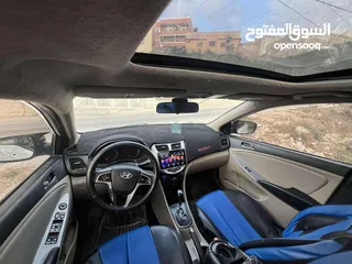  9 هونداي اكسنت 2017 ترخيص 2016 بنزين اوتومات فل مع فتحة