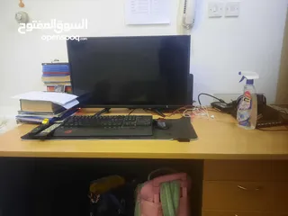  1 computer table and 2 chairs