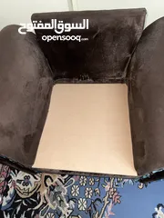  2 طقم كنت نفخ أمريكي 7 مقاعد لون بني وأزرق تركواز