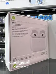 4 AirPods Apple 3rd generation سماعات ايفون الاصدار الثالث جديدة مسكرة بالكرتونة كفالة آبل سنة كاملة