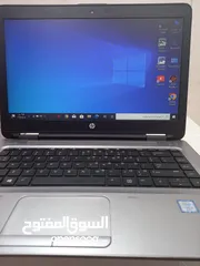  7 الجيل السادس. hp .الهارد 256  ssd  الرام 8  ddr4 حجم الشاشة 14