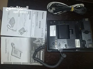  8 تلفون Panasonic لون اسود كاشف للارقام مستعمل وبحالة ممتازة للبيع