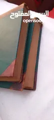  7 كتب قديمه جلد طبيعي